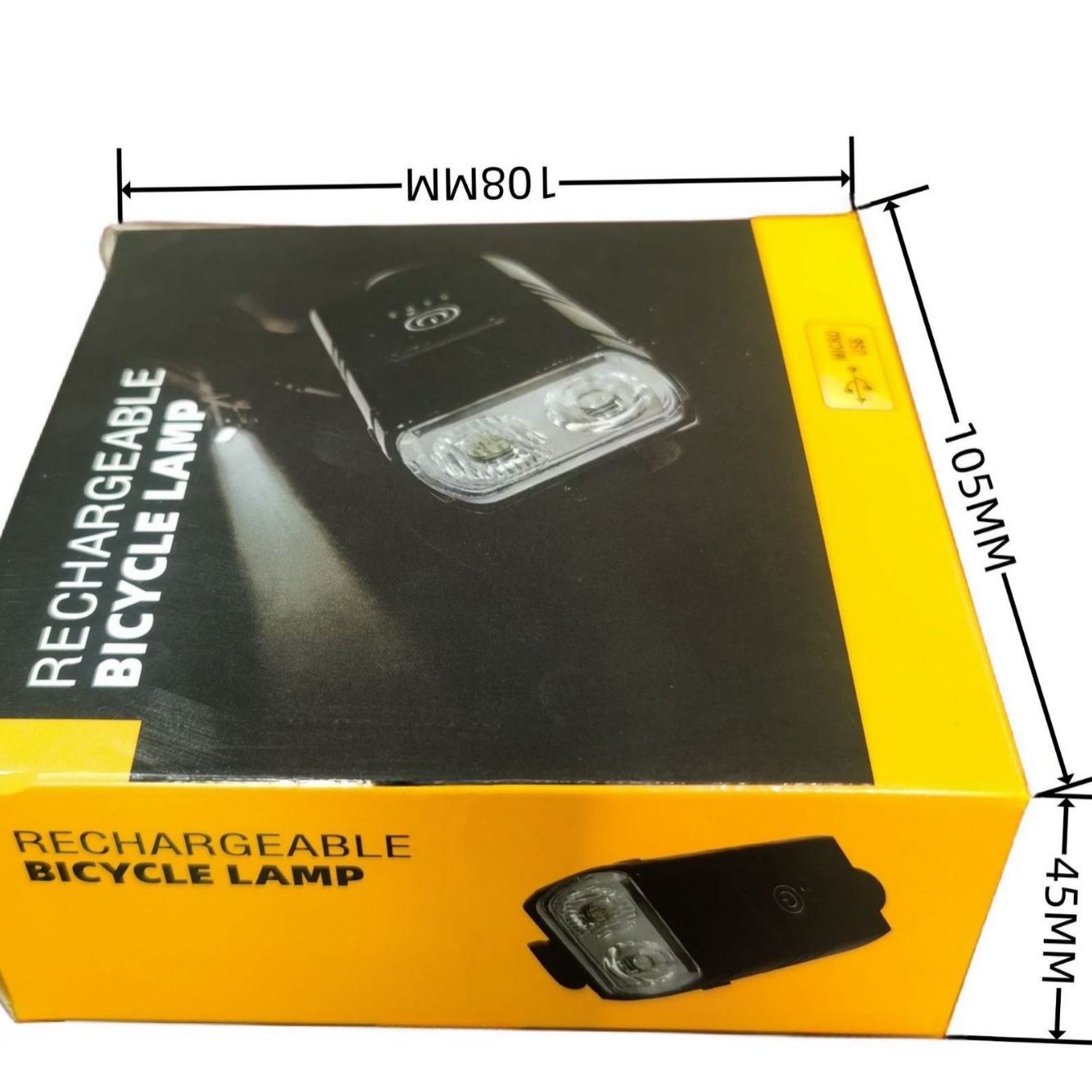 Luz de bicicleta doble T6 faro USB linterna recargable montar noche montar pantalla de batería accesorios de bicicleta de montaña