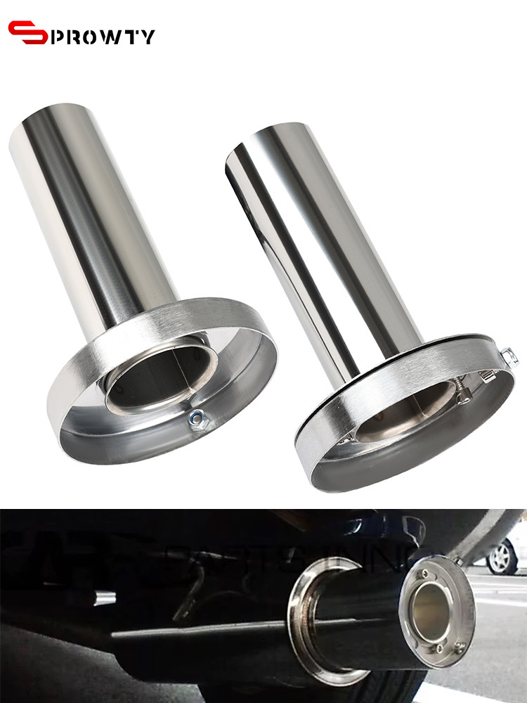 Directly supplied by the manufacturer, universal exhaust muffler for modified cars, 304 stainless steel tailpipe silencer