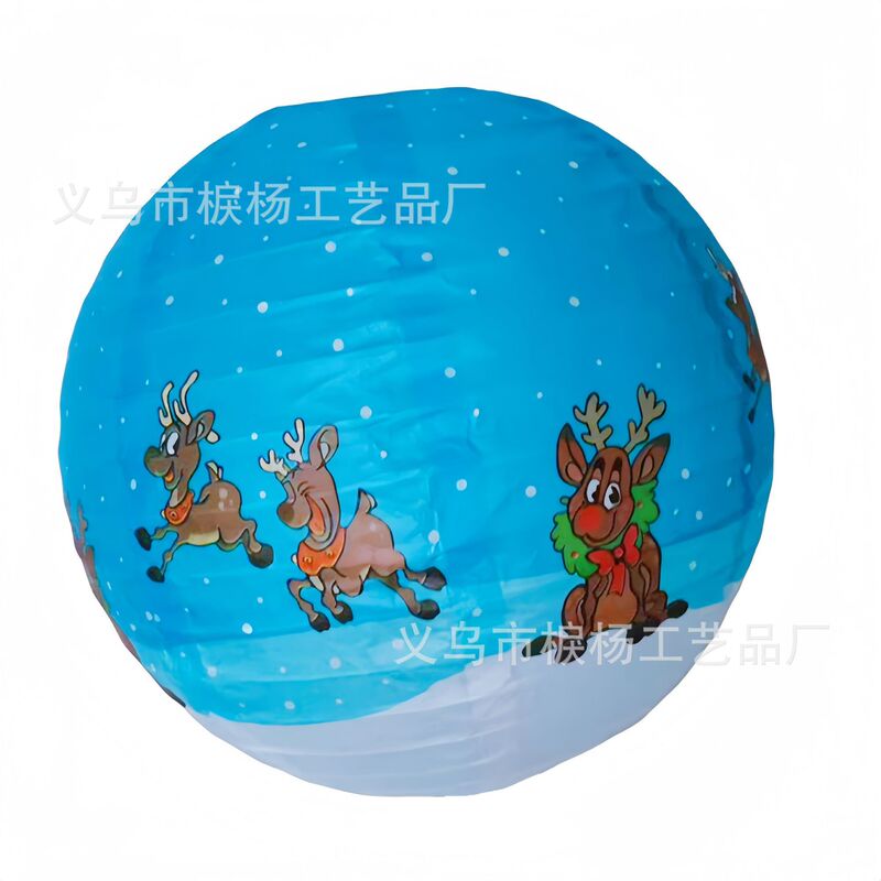 クリスマス提灯 クリスマスショッピングモール ウィンドウパーティー装飾 ハンドヘルド漫画DIY紙提灯 卸売 跨境専用|undefined