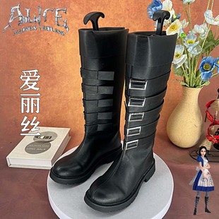 Alice Madness Returns Alice Cosplay Shoes Girl Loli Anime Comic Show Game Performance Shoes