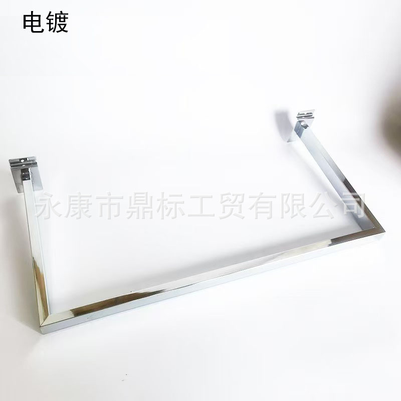 Clothing Store Display Rack 15*30mm Square Tube Side Hanging Women's Clothing Store Children's Clothing Shelf Slot Board Clothes Hanger Display Rack