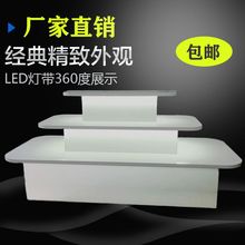 高端新款中岛柜网红直播岛台展厅多层货架商场店面双面展示台鞋架