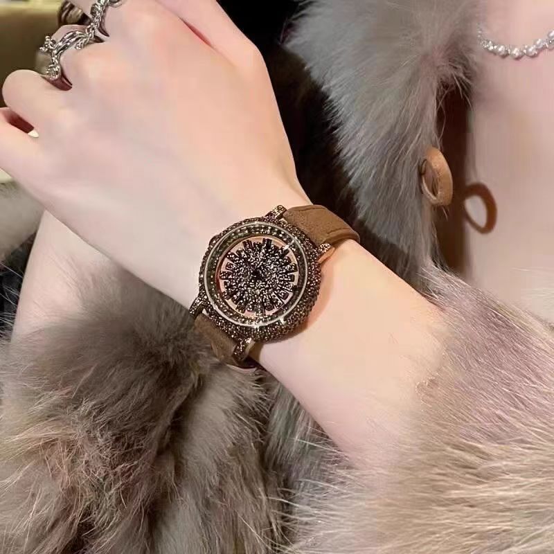 2026 New High-End Diamond-Encrusted Niche Luxury Waterproof Women's Fashion Trend Student Watch for Women