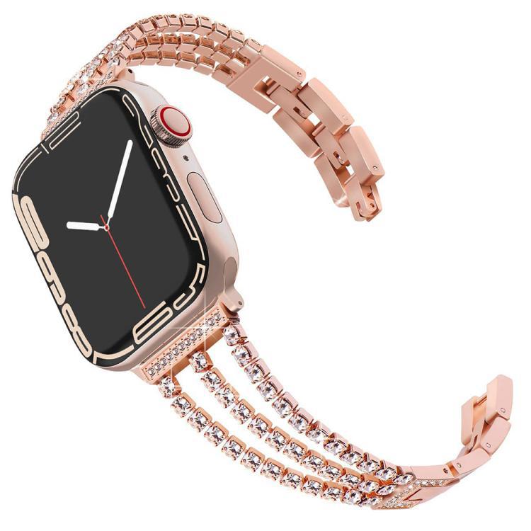 Apple Watch Diamond Metal Bracelet Combination Set es adecuado para 38 - 49mm multi-modelo tres paquetes multi-estilo
