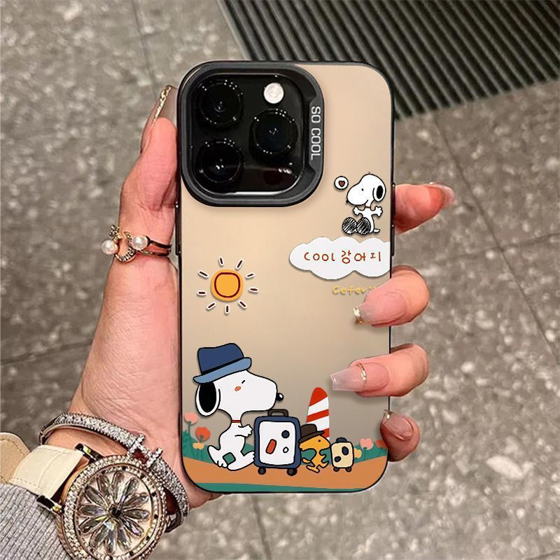Travel Snoopy for Apple 16PROMAX mobile phone case iPhone15 large hole 14 new 13 hard shell 12xs Travel Snoopy for Apple 16PROMAX mobile phone case iPhone15 large hole 14 new 13 hard shell 12xs