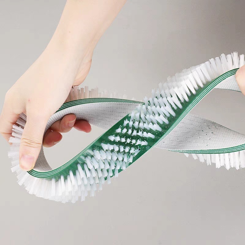 生産ラインクリーニングドライブベルトブラシ研磨ダストリング耐摩耗性厚みのある工業用ナイロン PU ベルトブラシ|undefined