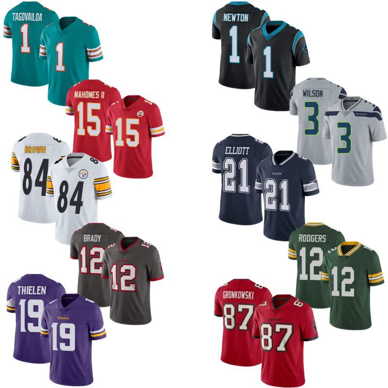 Футбольные майки NFL: Чифс, Стилерс, Пантерс, Рэйдерс, Ковбойс, СиХокс, Иглс, Буканерс, Пэкерс