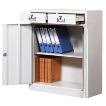 鐵皮文件櫃新款矮櫃辦公家用文件櫃子工具櫃資料櫃帶鎖陽台儲物櫃