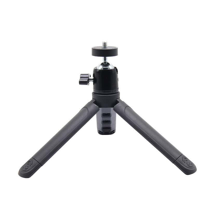 Mini escritorio trípode de mano fotografía cámara en miniatura telescópica PTZ pequeño trípode teléfono móvil soporte en vivo
