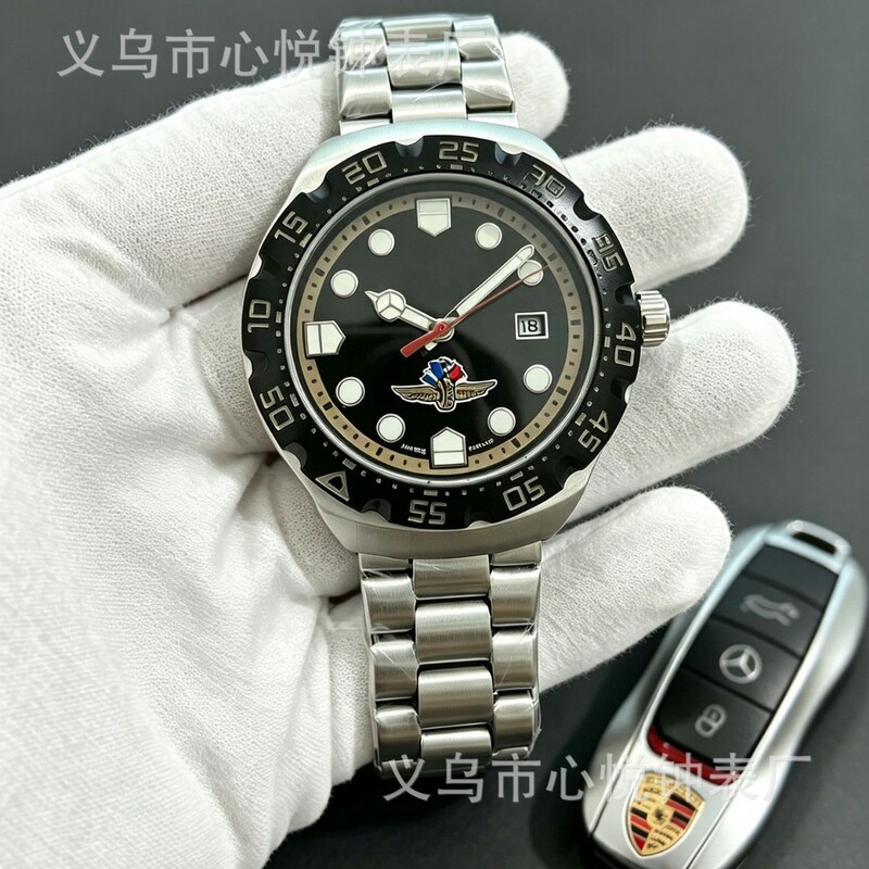 NEW Men's Watch with Original Quartz Movement, 316 Stainless Steel Butterfly Clasp TA Strap Men's Quartz Watch