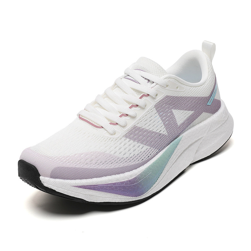 Men's and Women's Putian Shoes 1995 Simple and Stylish White-Gray Running Shoes, Breathable Mesh Surface, Lightweight Cushioning Sneakers