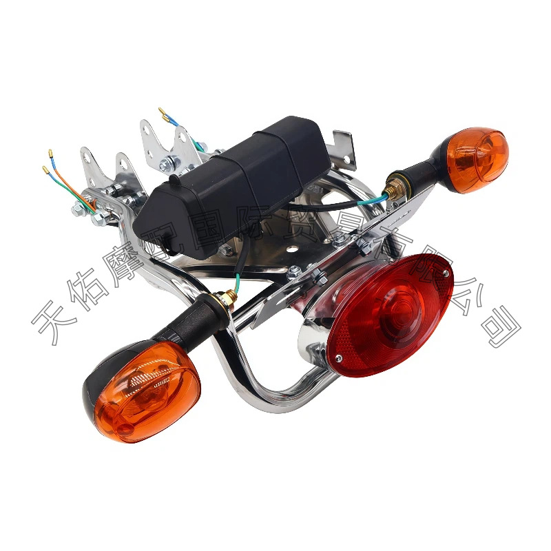 Motorcycle electroplated modified rear luggage rack armrest assembly is suitable for monkeybike, Little Golden Boy, Little Monkey