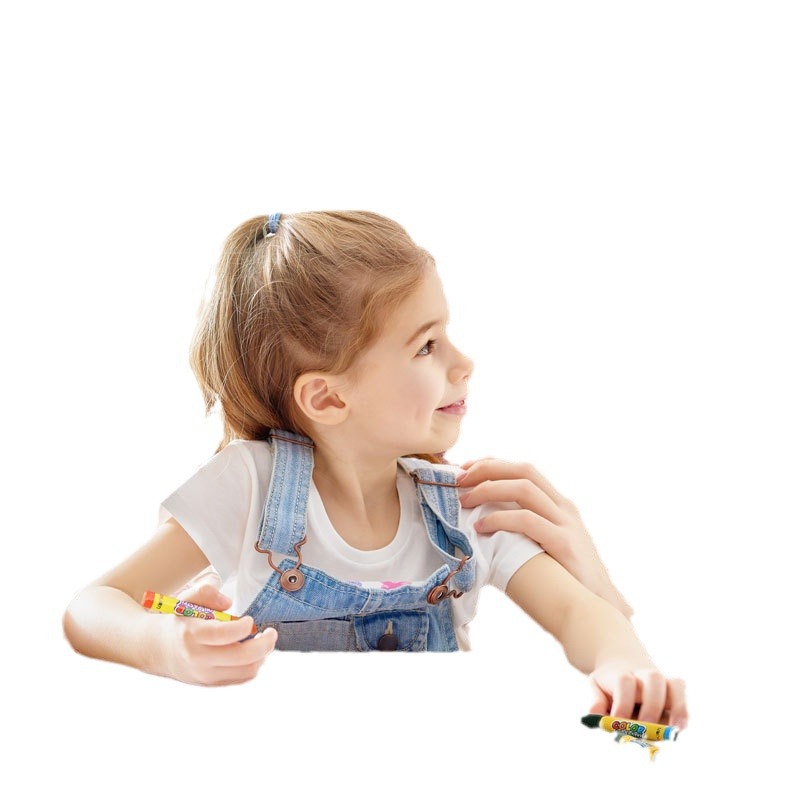 Deli 6963 palo de pintura al óleo de 24 colores para niños palo de pintura al óleo graffiti crayón para niños lápiz de pintura al óleo palo