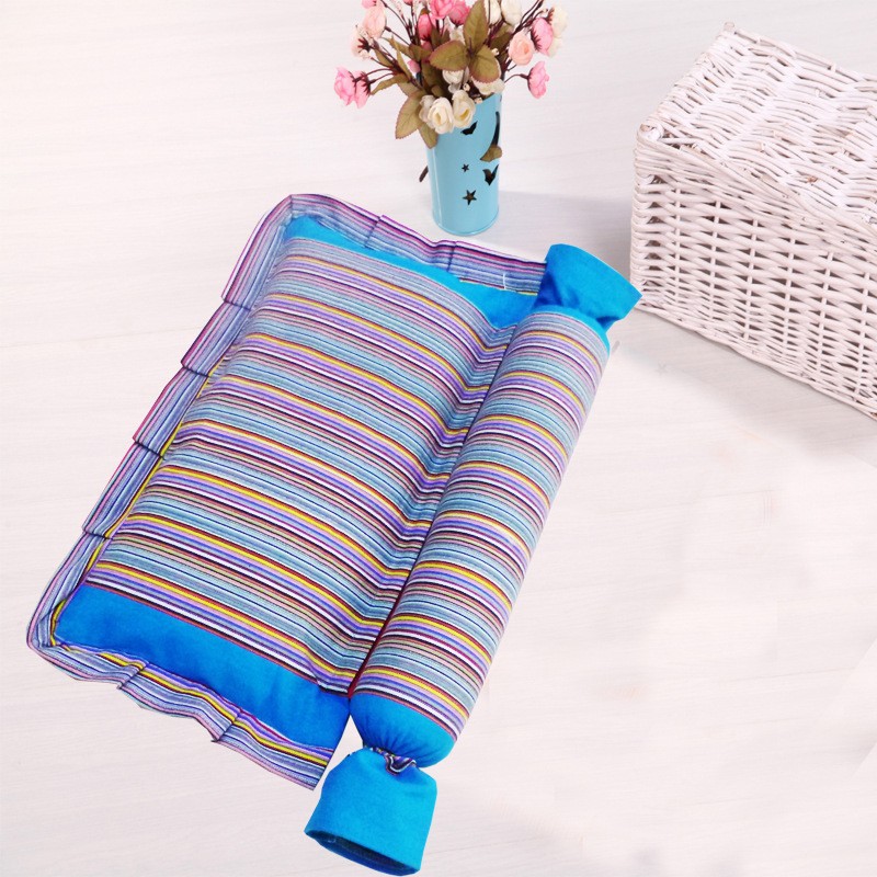 The old coarse cloth combination Cervical pillow Headband Pillow cover Buckwheat hull Old-fashioned cloth pillow case Washable bedding Home textiles On behalf of