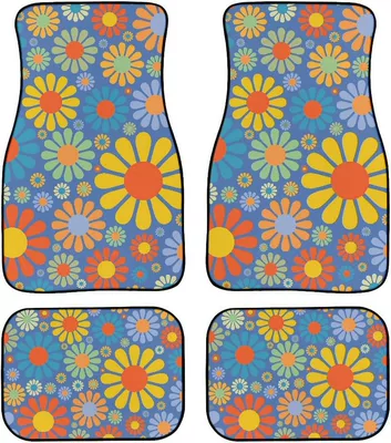 Clean Crystal Velvet Anti-Slip | Avtomobil döşəmə paspasları - car-floor-mats-43-3344cm-two-piece-set