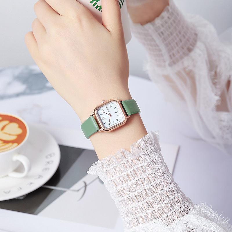 (Cross-border trading), small square quartz watch for leisure, simple and elegant design