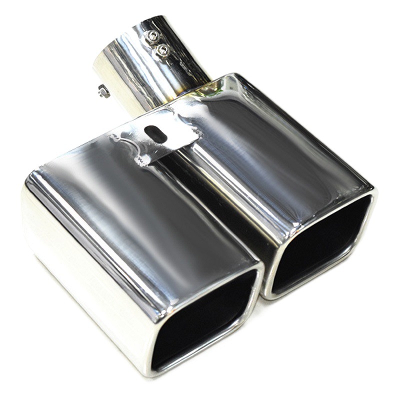 Adecuado para ventas directas de fábrica ELFA boca cuadrada boca de la cola modificado alfa tubo de escape de garganta de cola de coche de acero inoxidable