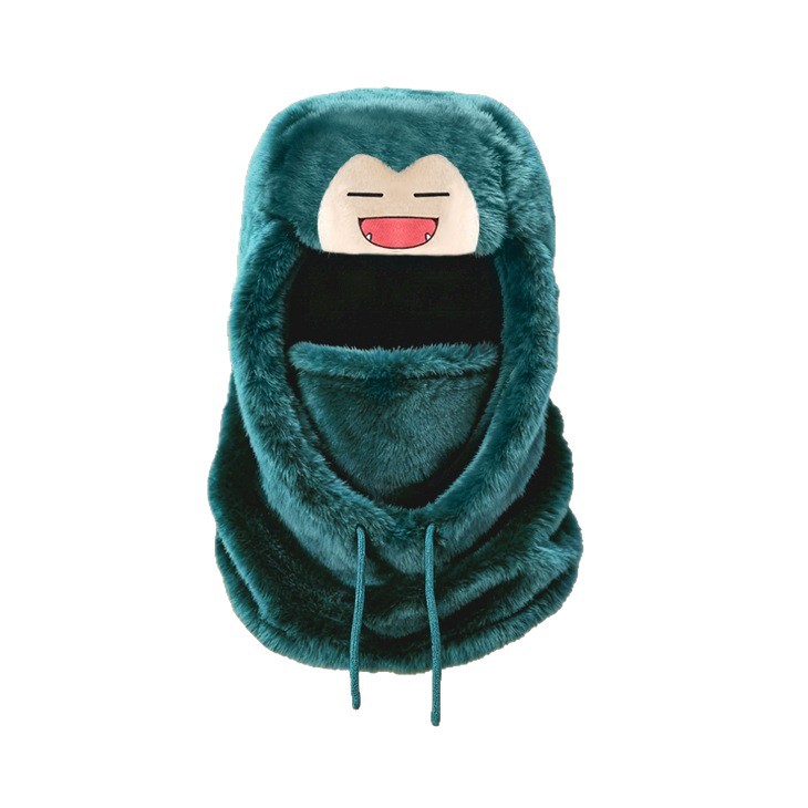 Otoño y invierno de peluche caliente protector de orejas gorra de cuello gruesa máscara de esquí y bicicleta para hombres y mujeres a prueba de viento al por mayor