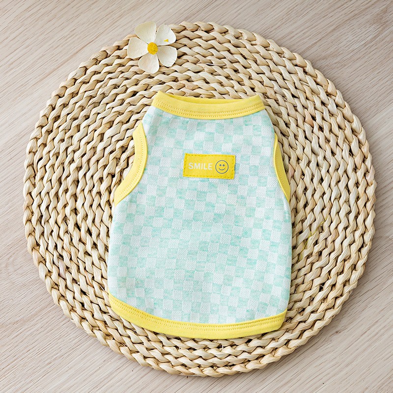 Nueva primavera y verano cachorro lindo pequeño animal mochila chaleco mochila ropa de dos patas gato lindo ropa para mascotas