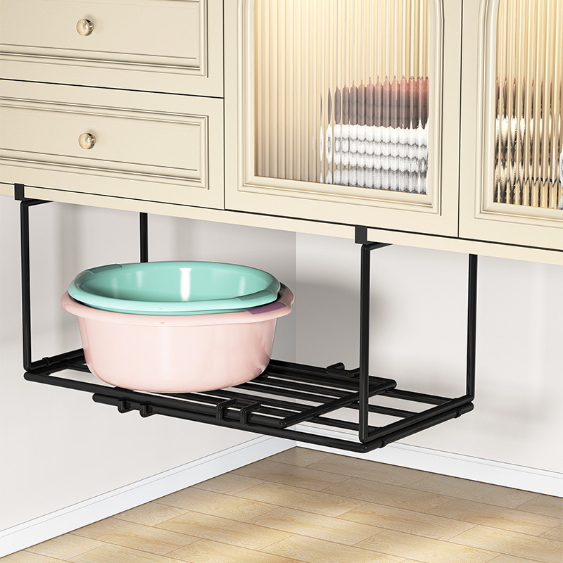 Furnishings storage rack free of punching and washing table cabinets…