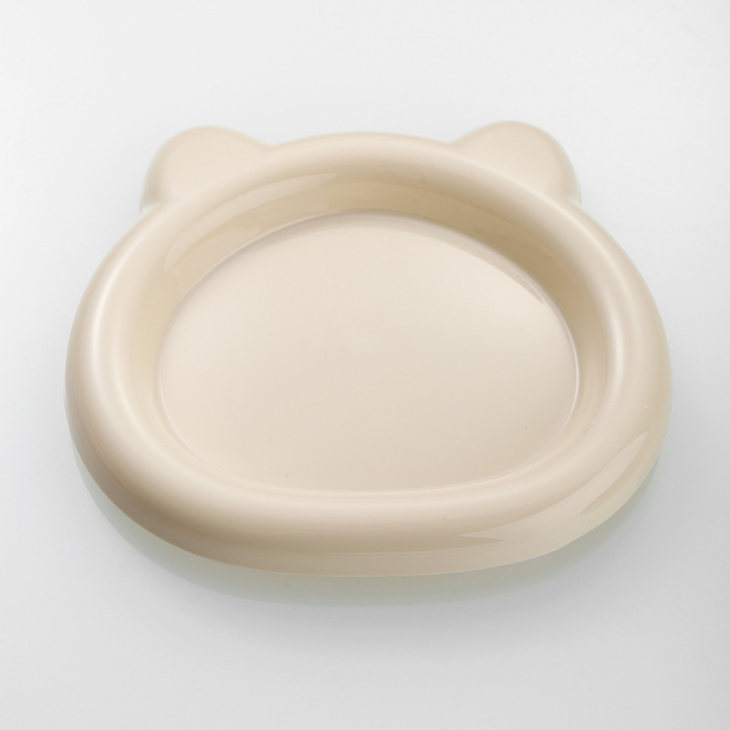 创意可爱小猫造型盘子家用餐饮商用加厚防摔PP塑料糕点甜品小吃碟|undefined