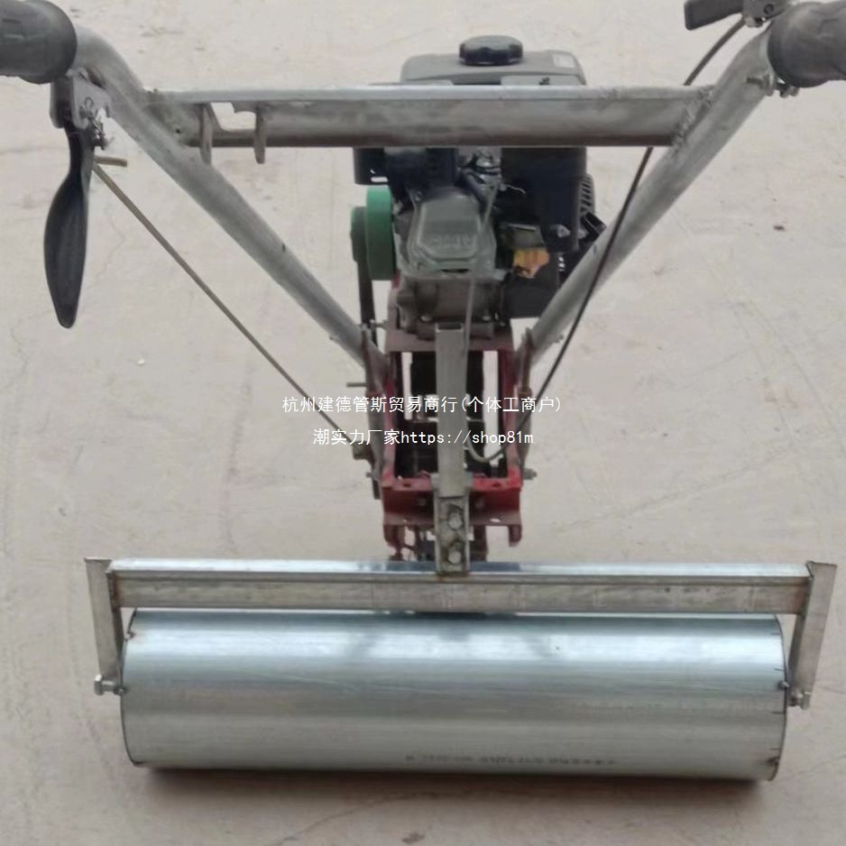 新款压地蔬菜大棚麦田滚压压辊手扶小麦压水田地机压地轮滚筒