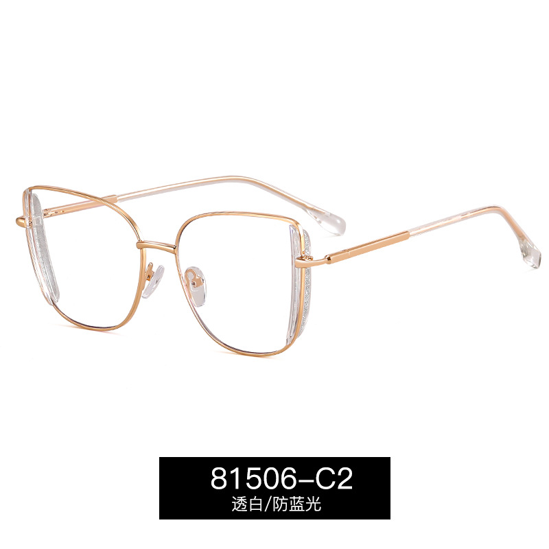 81506 nuevos productos de tendencia europea y americana anteojos de luz azul marco completo TR marco marco marco marco cómodo pie de resorte marco de lentes miopía