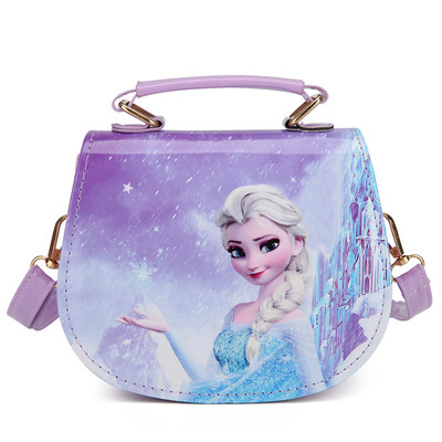 Niños bolsa de hielo princesa bolso de las niñas estilo coreano mochila princesa Elsa lindo hombro bolsa de mensajero al por mayor