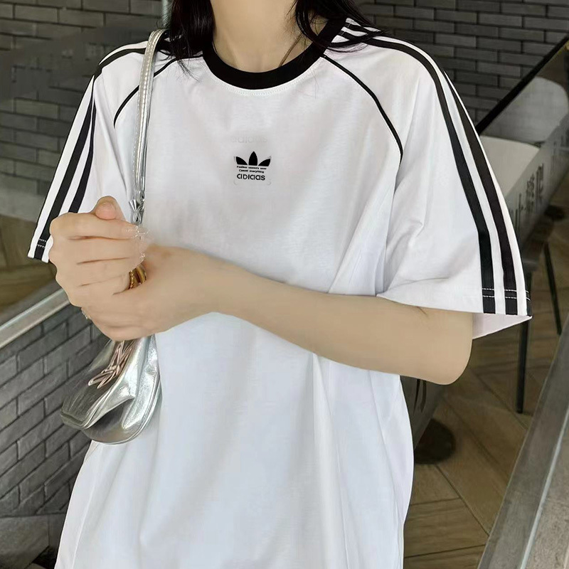 Three-Leaf 9455 Unisex Summer Thin Casual Loose Sports Top Embroidered Logo Short-Sleeved T-Shirt Three-Leaf 9455 Unisex Summer Thin Casual Loose Sports Top Embroidered Logo Short-Sleeved T-Shirt