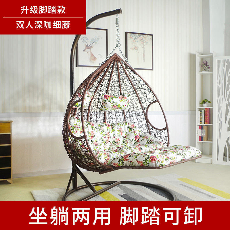 秋千室内吊篮吊椅阳台藤椅家用摇摇椅吊床网红鸟巢摇篮椅一件代发|undefined