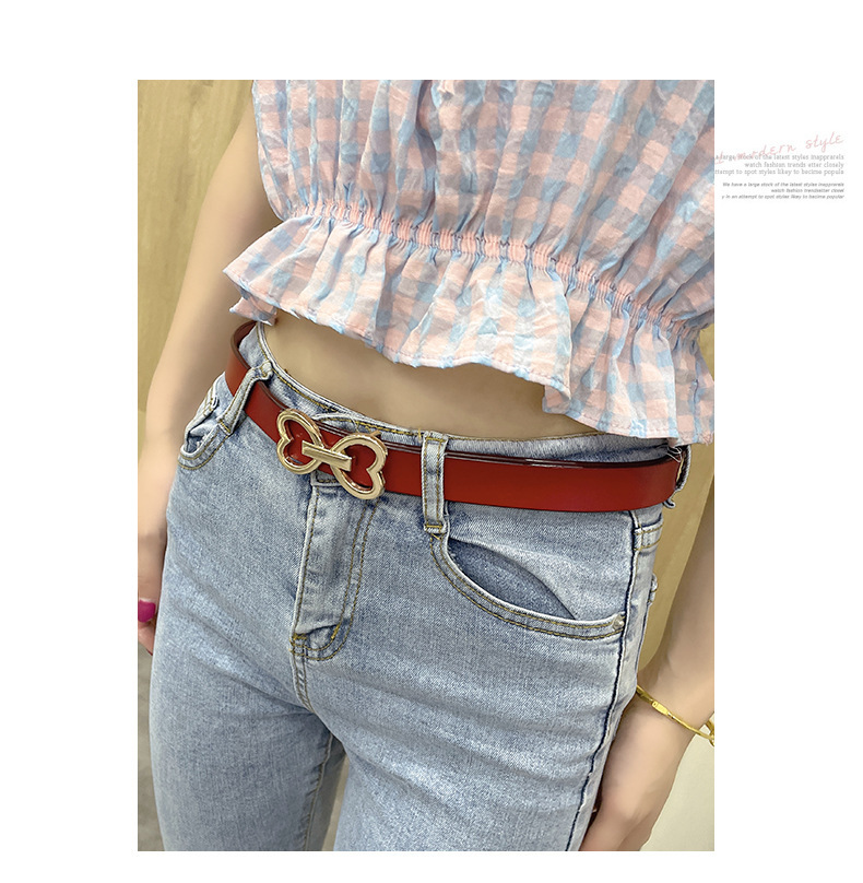 Heart-Shaped Leather Belt 5