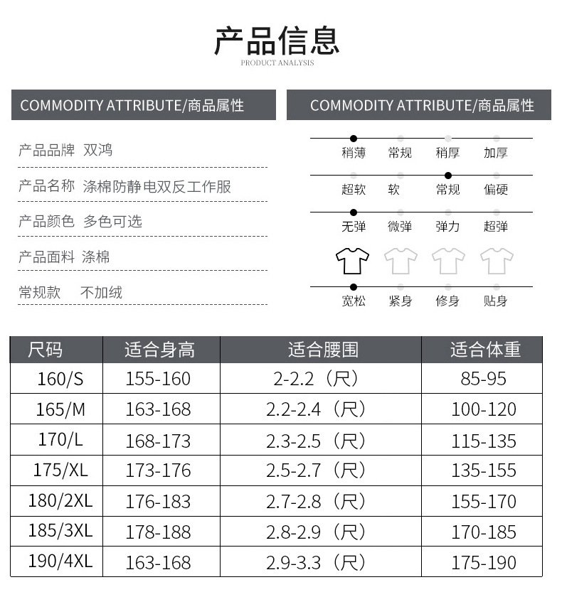 防静电双反工作服_12