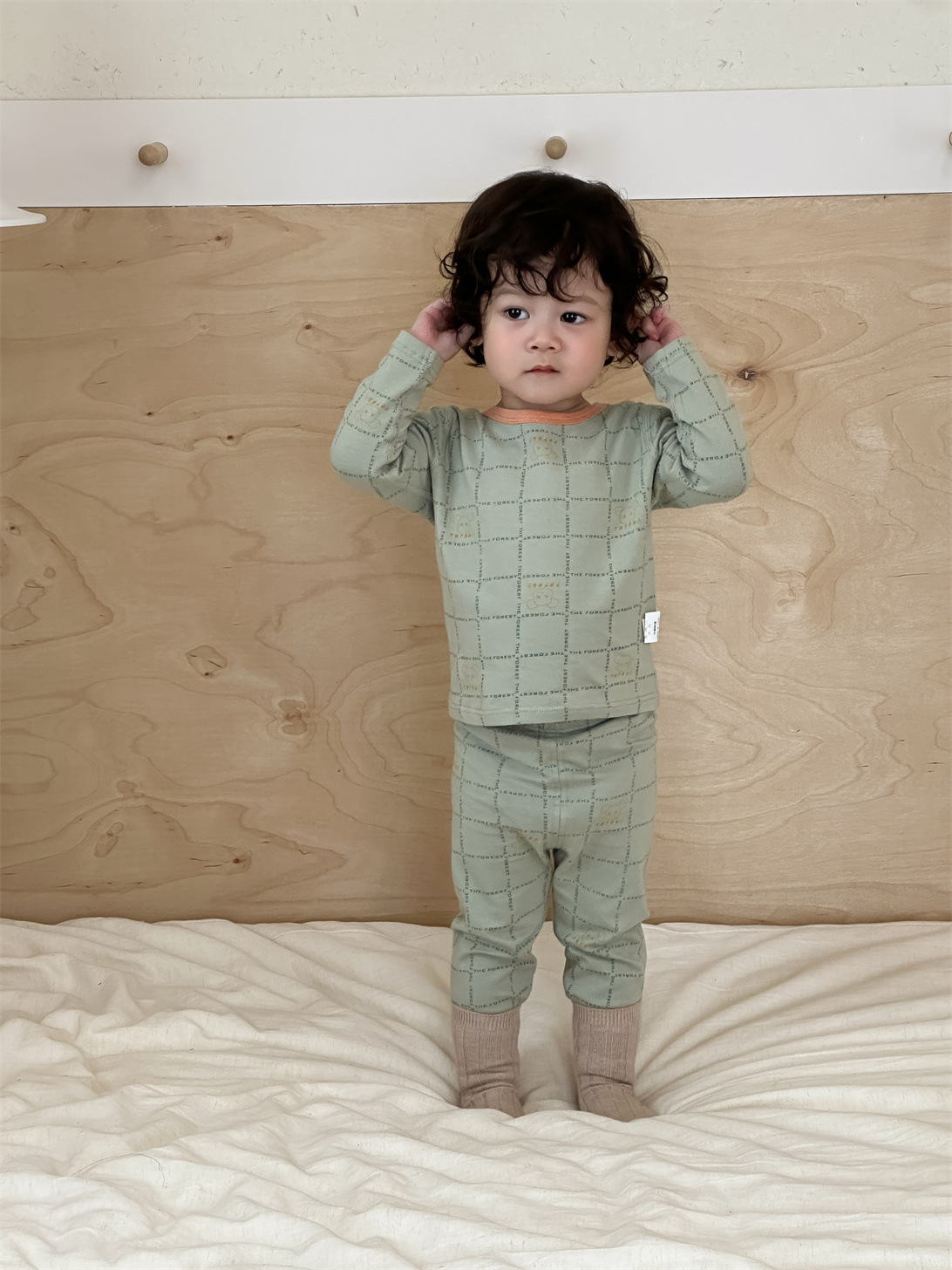 Niños pijamas de otoño set de ropa de bebé set de ropa de otoño ropa de otoño ropa infantil 2025 nuevo