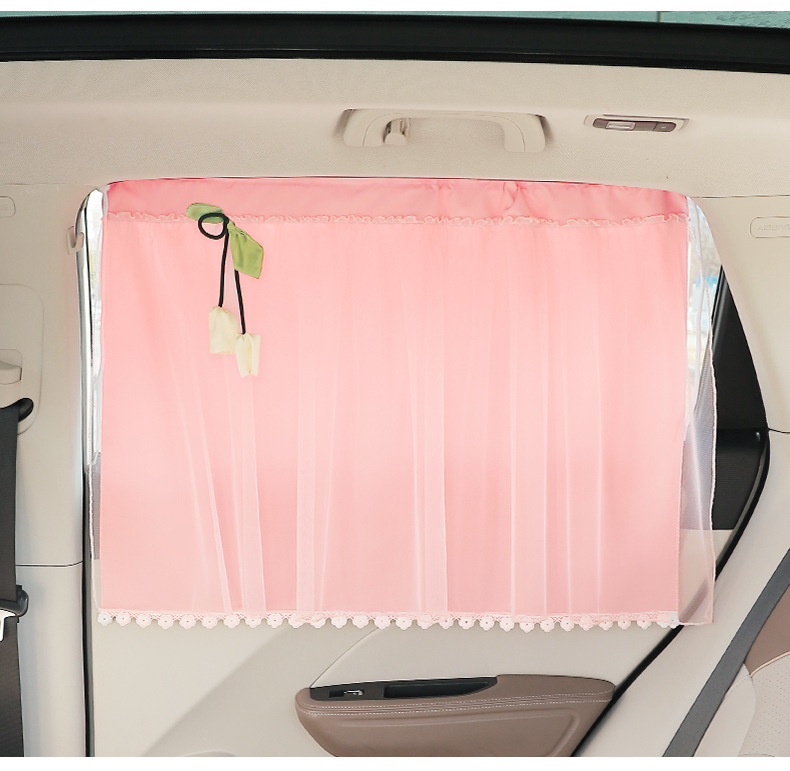 Suction Cup Car Sunshade Baby Sun Protection Curtain Car Privacy Curtain Rear Baby Sleeping Car Curtain