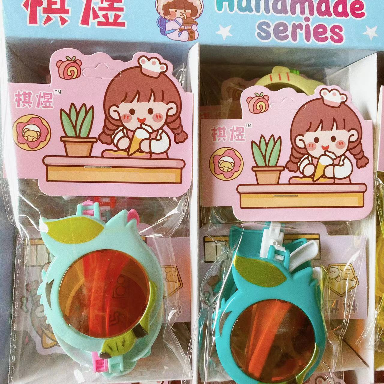 Niños gafas plegables de dibujos animados lindos plásticos embalaje independiente gafas gafas de sol joyas fotográficas al por mayor