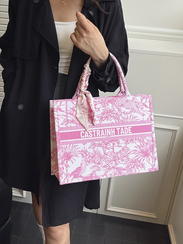 Bolso de mujer nueva impresión de lona transfronteriza bolso animal de la jungla de alta calidad de moda moda bolsa de viaje