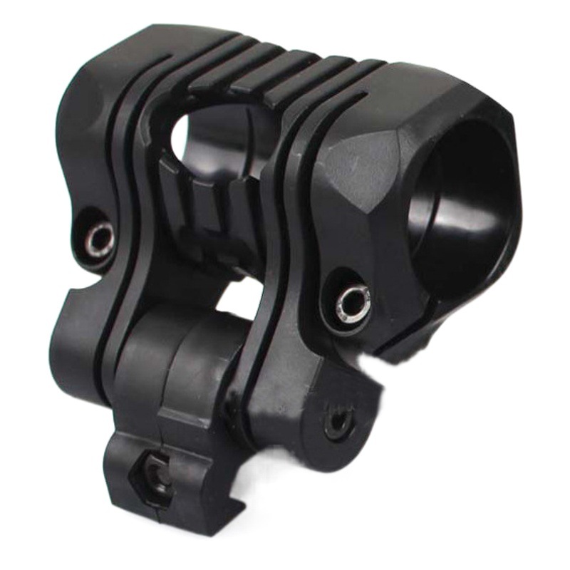 Tactical helmet plastic nylon rail electric collet clamp flashlight fixing bracket fishbone clip adjustable sliding