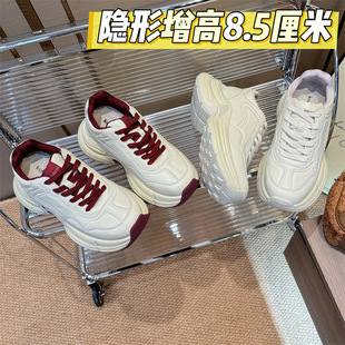 [increased inside 8.5cm] early autumn leather women's small comfortable all-match fashion casual shoes 010412