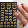 Nail stickers, adhesive fake nails for nails, suitable for import, new collection, with snowflakes