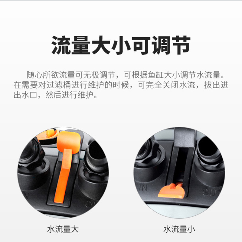 Fishing tank filter outer filter barrel three -in -one water purification cylinder filter cylinder water -based box cylinder outer bucket water home 4