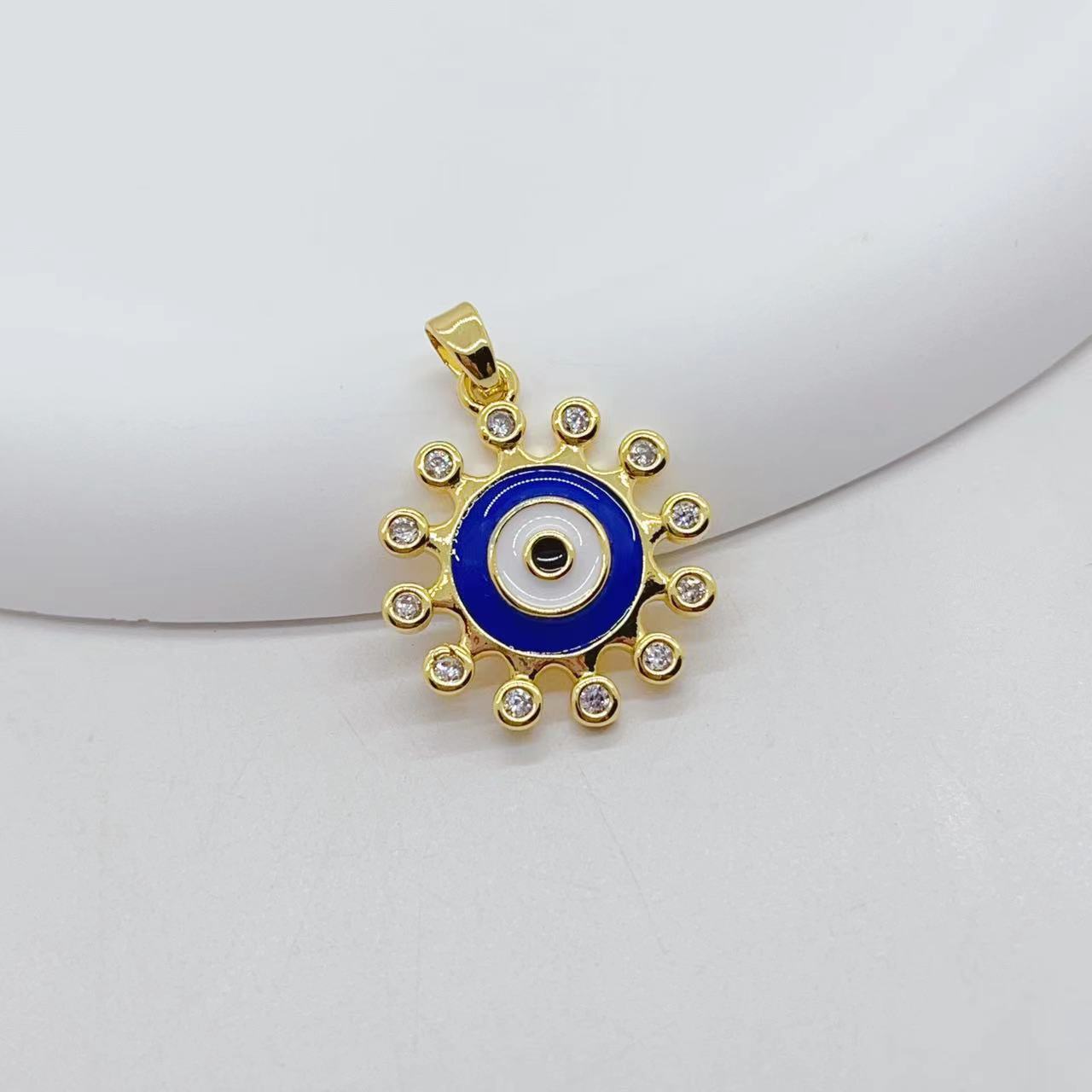 8g Weight 1 Piece Copper Devil's Eye Pendant