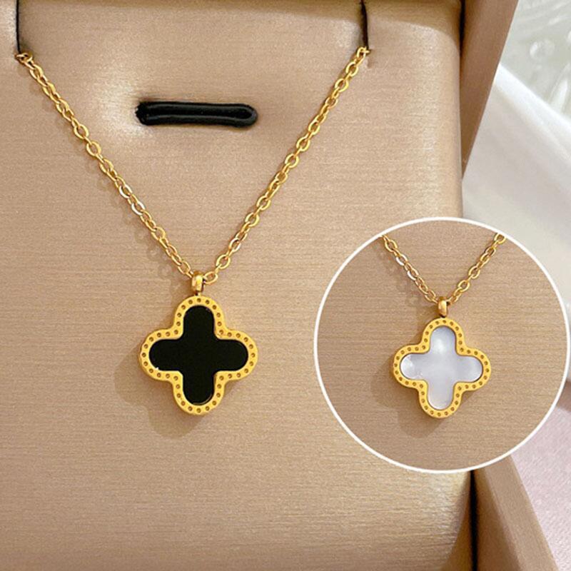 Nuevo collar de acero de titanio incrustado en diamantes para mujeres todo a juego ins Internet celebridad luz Cadena de clavícula de lujo elegante joyería de alto grado que no se desvanece