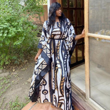 批发欧美人棉水印印花沙滩罩衫宽松大码长袍式防晒衫比基尼外罩衫