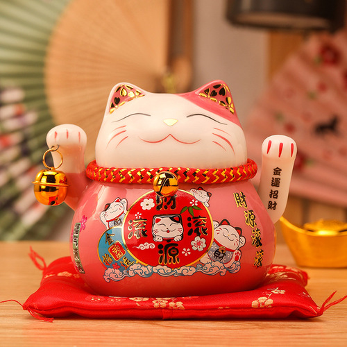 Lucky Cat Large Ornament Shop Opening Electric Shaker Large Japanese Ceramic Creative Gift Cashier Ornament