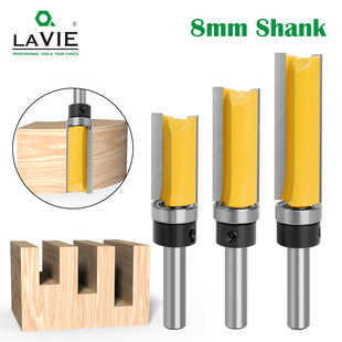 8-handle bearing straight cutter 3-piece set of imitation straight cutter woodworking milling cutter engraving machine milling cutter factory direct sale with bearing