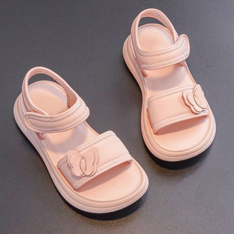 Sandalias infantiles 2026 primavera y verano nuevas niñas zapatos de playa suaves zapatos casuales de moda zapatos de princesa image 4