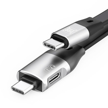 3.0OTG數據線雙typec充電線PD60w超級快充手機多功能解碼器轉接線