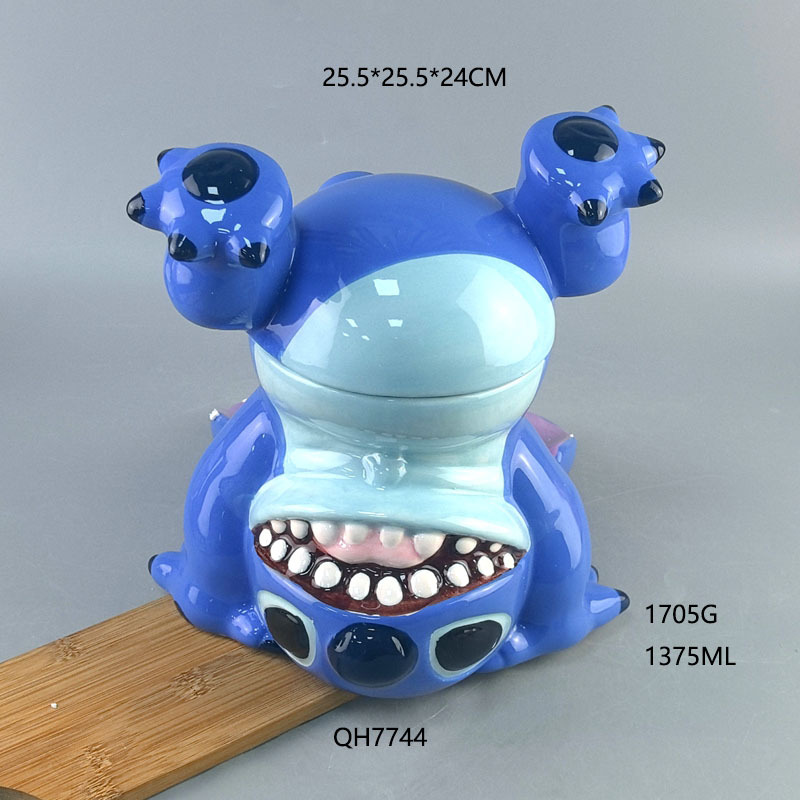 Cerámica creativa transfronteriza super grande invertida Star Baby Jarrah de alto valor facial adorable almacenamiento de cerámica