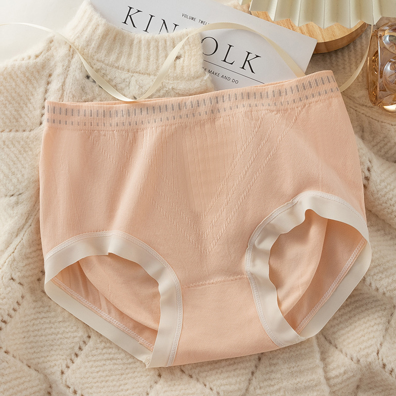 Ropa interior de las mujeres de algodón entrepierna mediados de cintura de verano delgada chica gordita triángulo pantalones cortos cabeza sin costuras niñas más ropa interior de tamaño