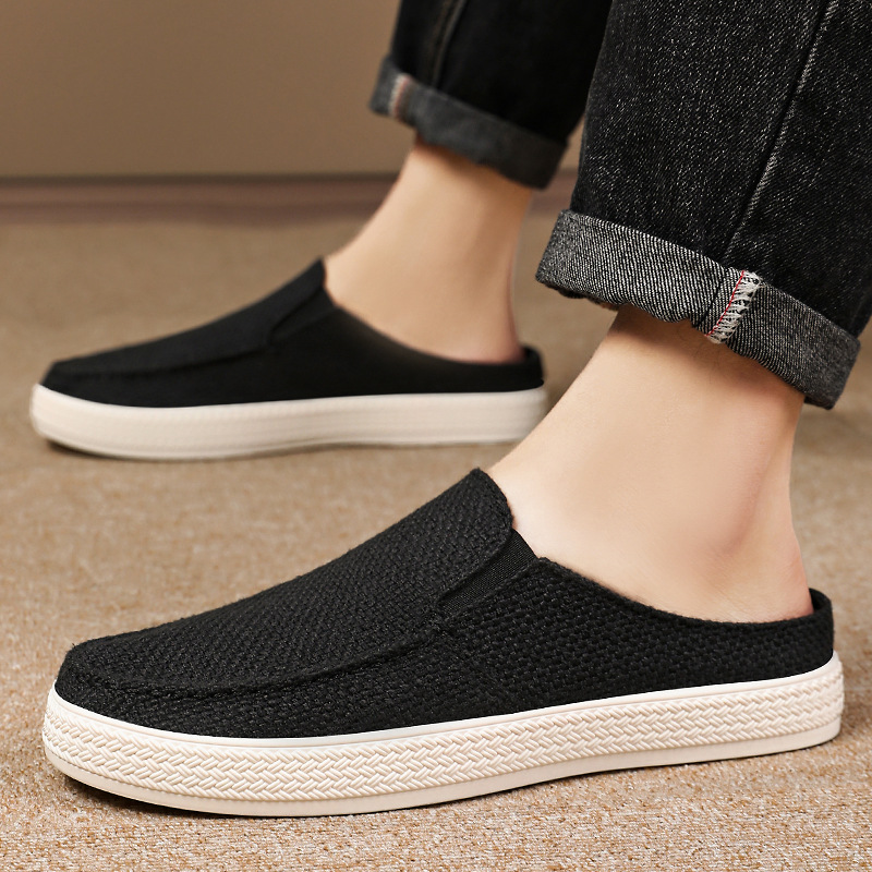 Zapatos Zapatillas de hombre Zapatos casuales transpirables de verano Venta al por mayor transfronteriza Zapatos de hombre Slip-on Cómodos zapatos para papá Zapatillas de abrigo